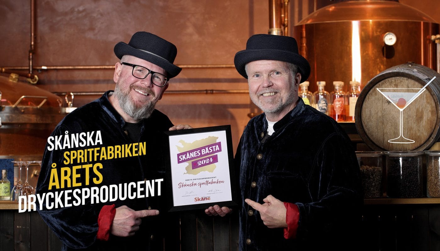 Skånska Spritfabriken är Skånes bästa dryckesproducent 2024!