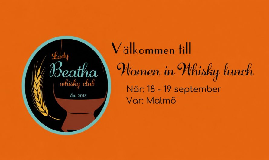 Lady Beatha satsar på Women in Whisky Malmö